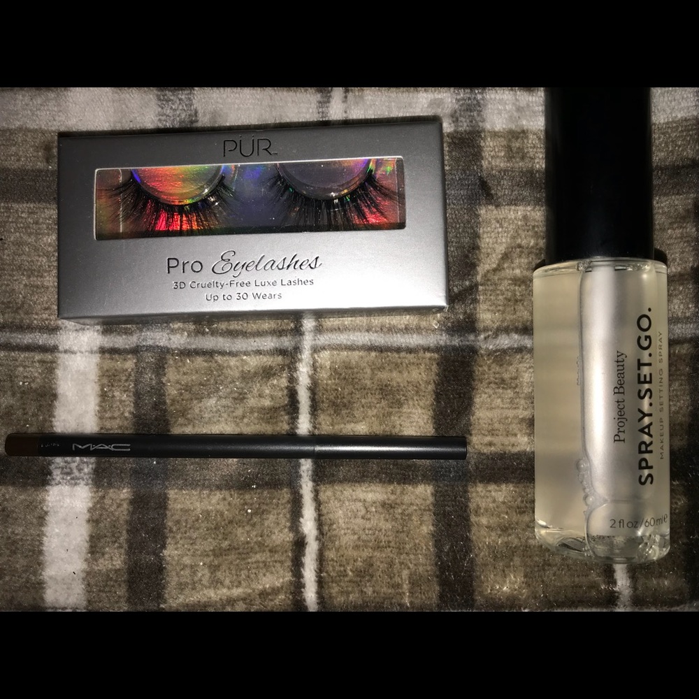 Pur Eyelashes setting spray MAC eyebrow